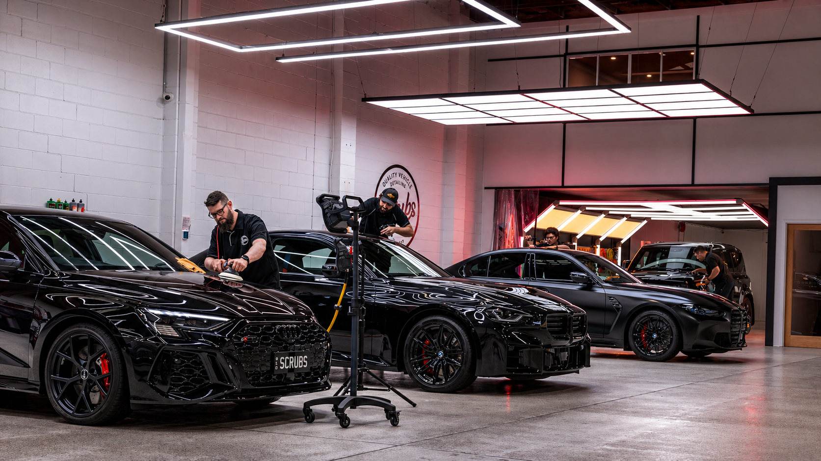 Scrubs Brisbane workshop for paint correction and cut and polish